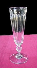 BACCARAT SEKTGLÄSER FLUTE A CHAMPAGNE CRISTAL TAILLE COTES PLATES 19ÈME XIXÈM AC