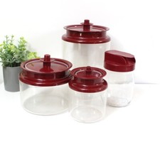 4 Bocaux Tupperware Cristal vintage