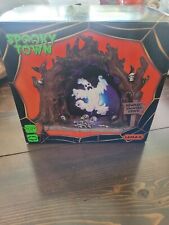 Lemax Spooky Town Halloween Village Haunted Grove Ghost Cave Lights Animated