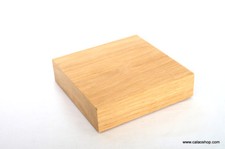 SOCLE   EN  CHENE  MASSIF  POUR   STATUE 18x18x5