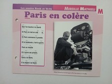 CARTE FICHE - MIREILLE MATHIEU
