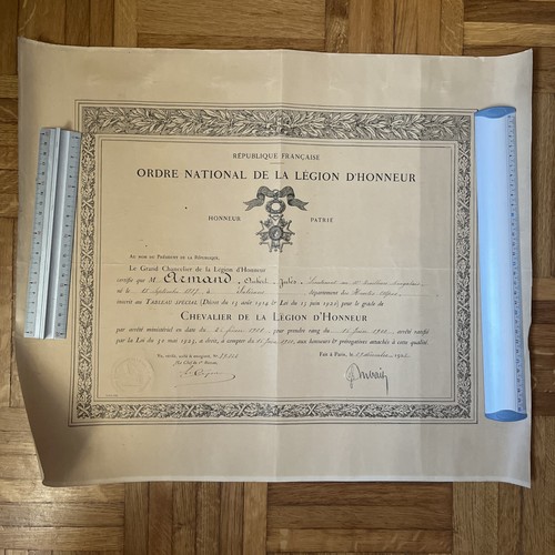 France diplôme legion honneur - diplôme,