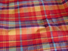 coupon tissu   carreaux   "