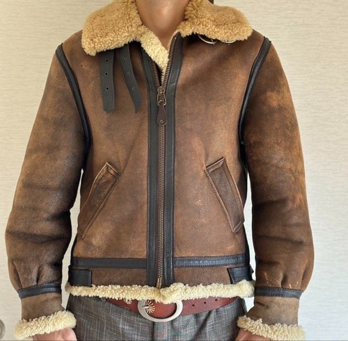 Veste cuir mouton schott - de,