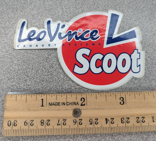 Leo vince scoot sticker - leo,