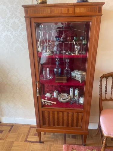 Vitrine argentier bois - en,