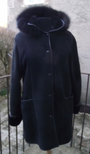 Manteau peau lainée - en,