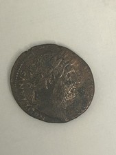 Empereur Hadrien monnaie très bien conservée (Sesterce ou As)