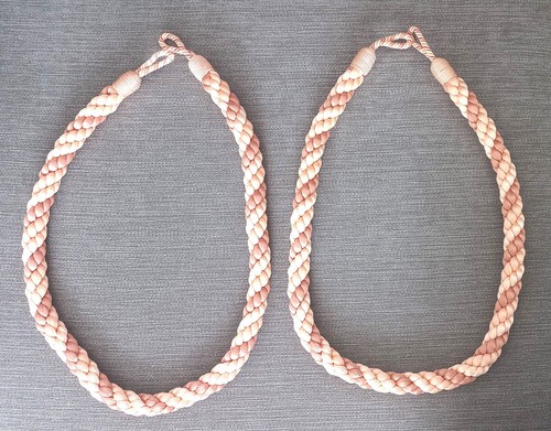 Paire embrasse cordon rose - d'embrasse,