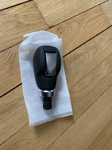 Levier pommeau cuir noir - pommeau, en