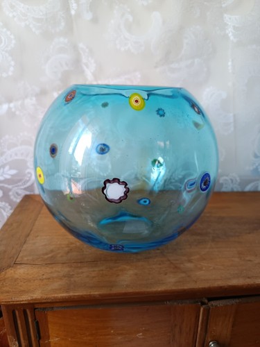 Vase boule murano - murano, millefiori