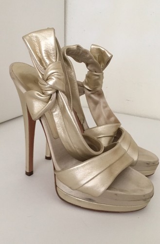 Casadei leather gold - , high