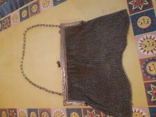 Minaudiere Ancienne En Cotes De Mailles Argentes