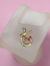 pendentif en or 18 carats Rubis Et Diamants