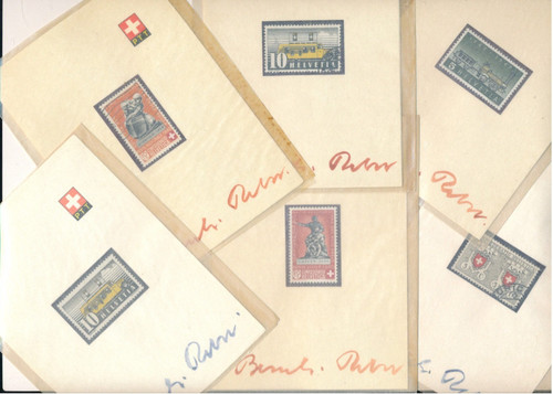Suisse timbres signés par - suisse,