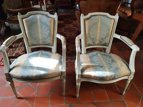 Paire fauteuils cabriolet - paire,