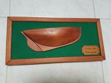 Côtre de Camaret maquette ancienne demi-coque