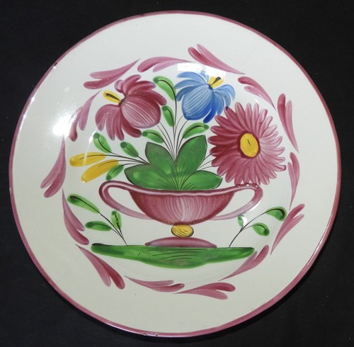 Assiette 19ème faïence - faïence, de