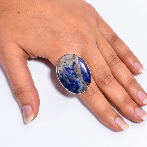 Natural sodalite gemstone 925 - natural,