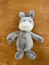 DOUDOU PELUCHE SIMBA TOYS ANE GRIS Blanc Chiné  30 cm TBE