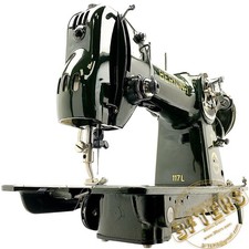 Machine à coudre vintage Bernina 117 L ZigZag avec motifs de points...