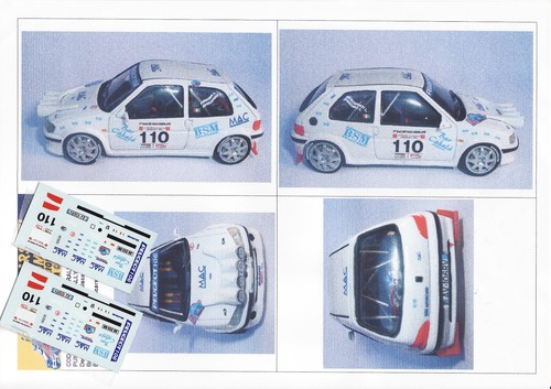 Decals peugeot 106 - 1/43,