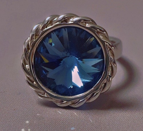 Superbe bague argent - , topaze
