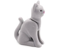 PLAYMOBIL FIGURINE CHAT GRIS