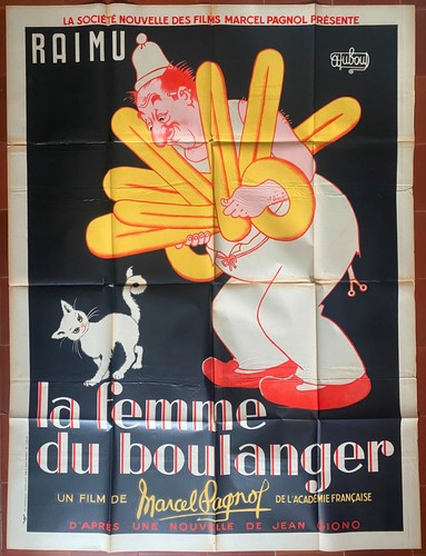 Affiche femme boulanger - la,