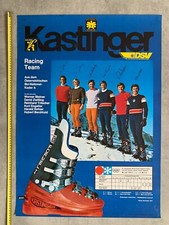kastinger racing team vintage ski poster 1972