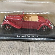 VOITURE CITROEN TRACTION 22 CABRIOLET 1934 UH POUR ATLAS 1:43 NEUF BOITE