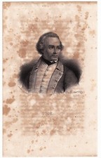 Lithographie XIXe James Cook