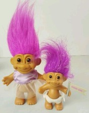 POUPEES TROLL  DOLL RUSS 11 cm Et 8 Cm   VINTAGE 