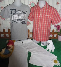 lot 10 vêtements enfant 10 ans garçon,pantalon,t-shirt,coupe vent,chemisette ...
