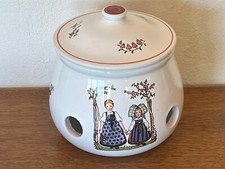 Magnifique Pot a ail HANSI en ceramique ELCHINGER / Faience Alsace / TBE !