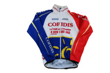 Veste cyclisme vintage Cofidis Decathlon