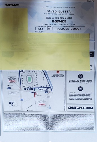 Billet concert david guetta - billet, 11