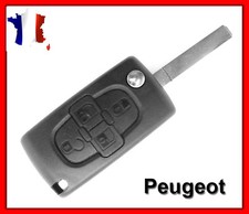 Coque Clé Télécommande Plip Pour Peugeot 4 Boutons 807 1007 Lame 8mm rainurée