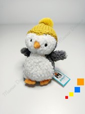 Peluche Pingouin Bonnet Jaune