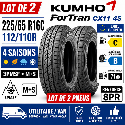Lot pneus 225 - de,