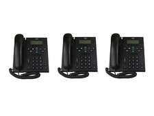 3 x téléphone IP VoIP noir