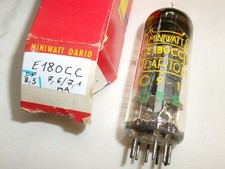 LAMPE Double Triode E180CC DARIO HEERLEN ⊿  = 7062 = CV8431 TUBE TESTED = °=