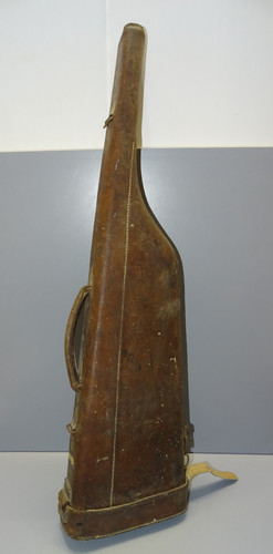 Ancien etui fusil en - fusil, cuir