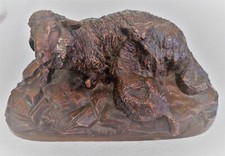 Sculpture, brebis avec son agneau - signé Buci - Bronze (patiné) - Fin du XIXe s