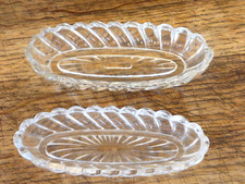 lot de 2 porte peigne à moustache modèle bambou en cristal de BAYEL et autre