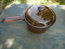 Casserole en Verre avec couvercle Vision Corning France / diamètre 18,5cm /h 9cm