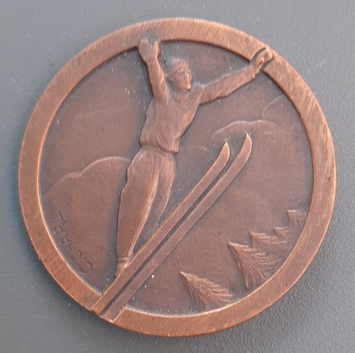 Mint médaille ski montagne - ski,
