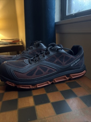 Red wing shoes black - wing, orange