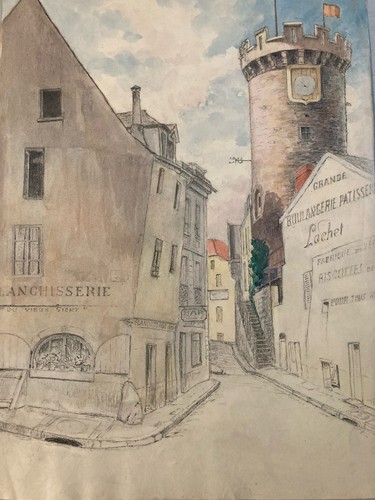 Très belle aquarelle - , 19e