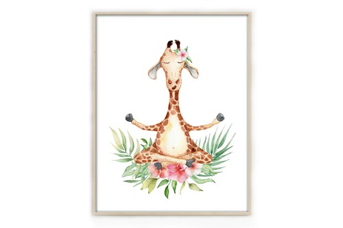 Impression murale girafe - impression,